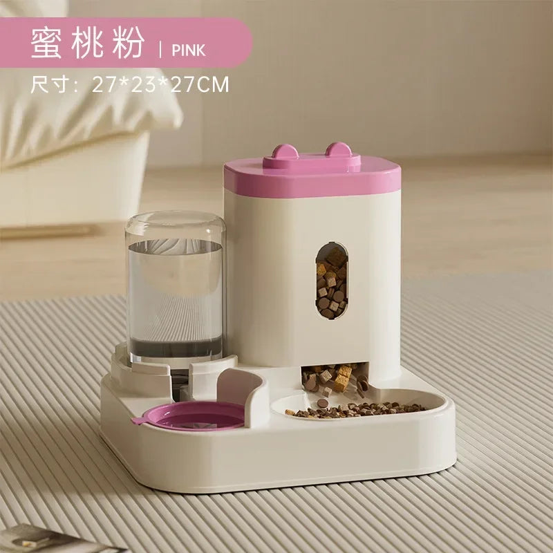Automatic Pet Feeder with Water Fountain  2 🐶🐱💧