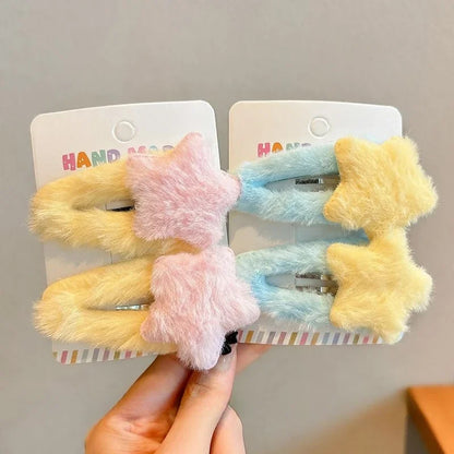 Y2K Star Hair Clips Set.