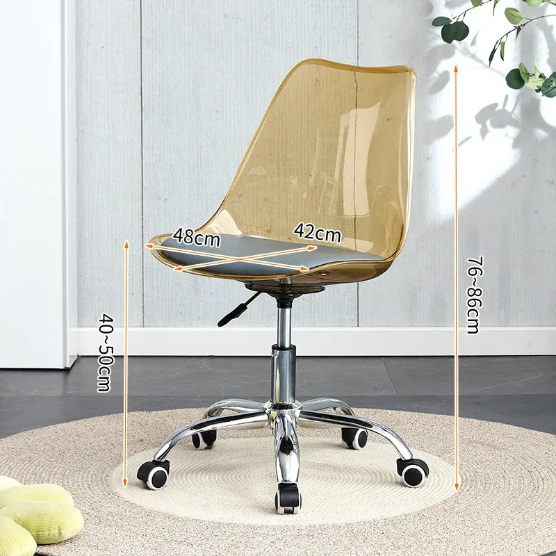 Transparent Swivel Office Chair