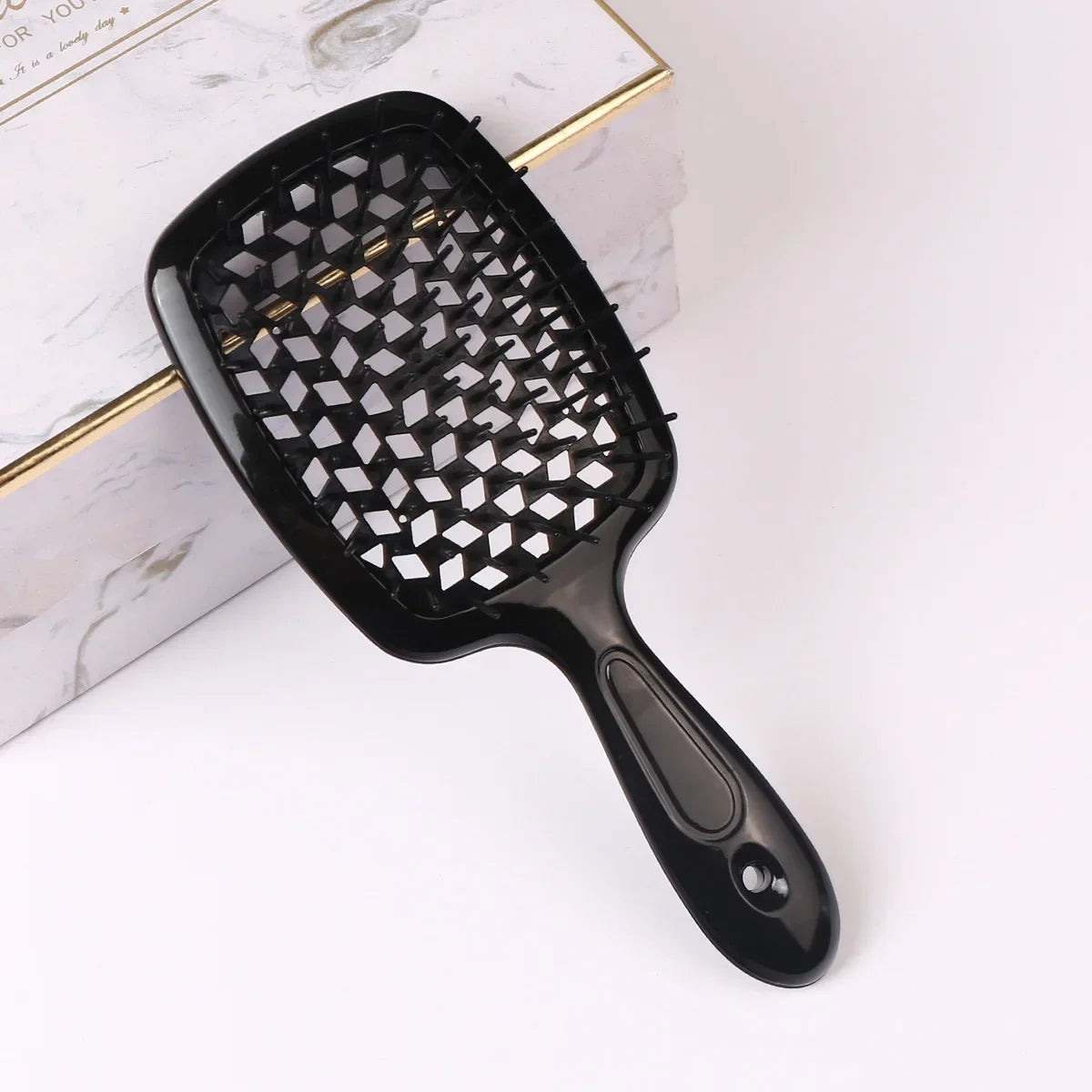 Massage cleaning hair brush, hollow wet curling brush, tail comb, edge curling brush