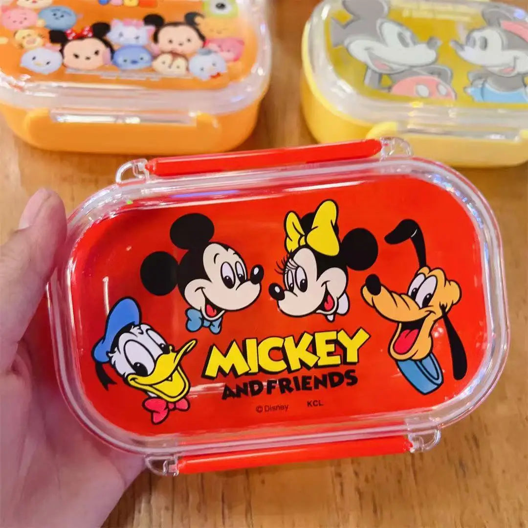 2026 New 300ml Cute Cartoon Toy Story Strawberry Bear Mcqueen Minnie Lunch Box Fresh-Keeping Box Fruit Bento Box Student Gift