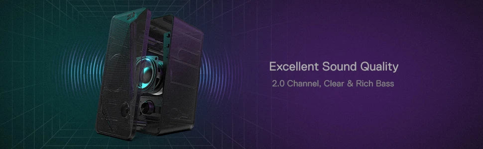 DeskGlow Stereo Speakers