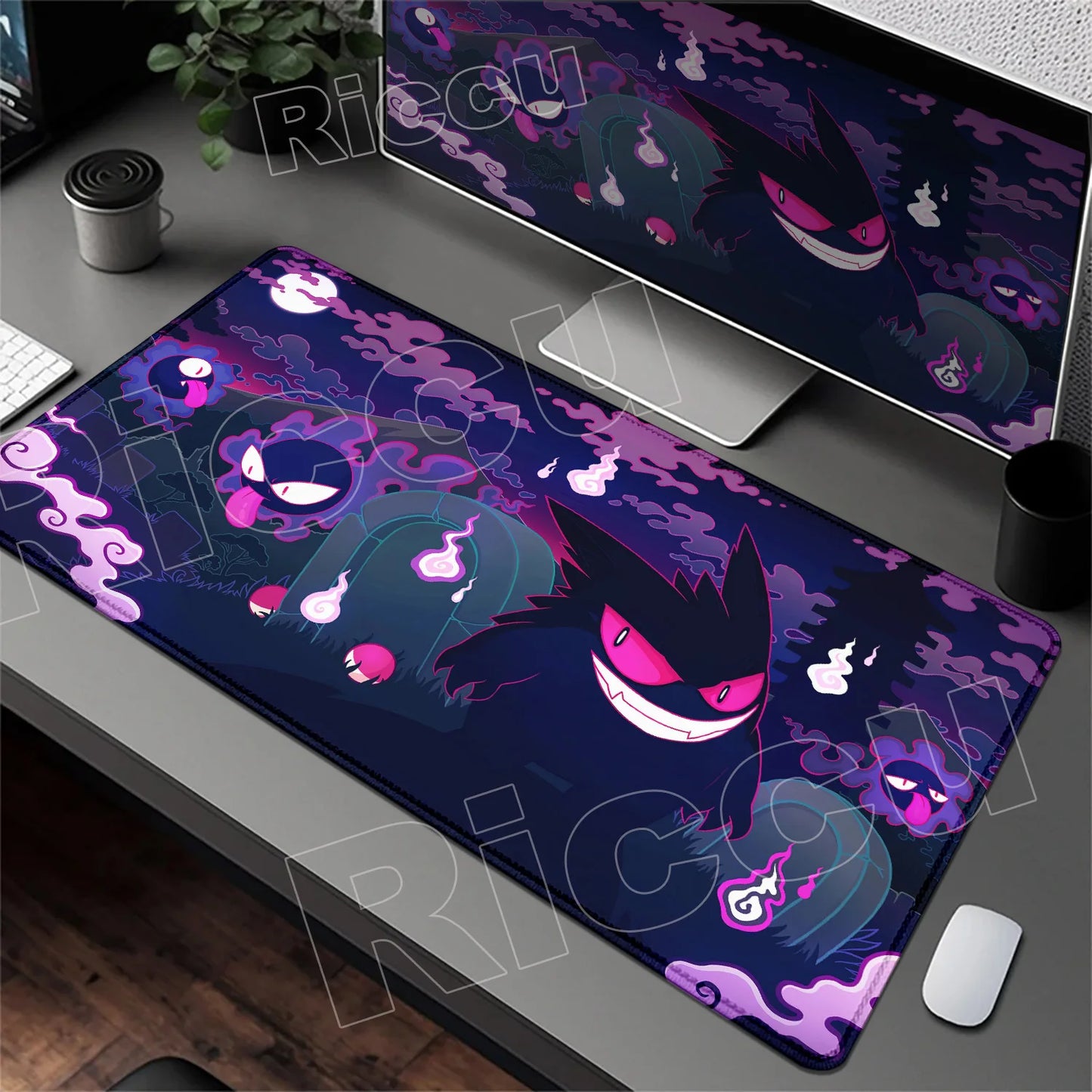 HD 900x400 Rubber Large PC Mousepad Gaming Mouse Pad Accessories Pikachu Slowpoke XXL Desk Keyboard Mat Computer Laptop Mausepad