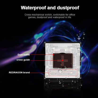 Redragon RGB Low-Profile Mechanical Keyboard with MX-Style Switches