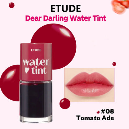 ETUDE Dear Darling Water Tint,Non-Sticky & Breathable,Watercolor-Like Sheer Finish,Korean Cosmetic,K-Beauty,Korean Makeup