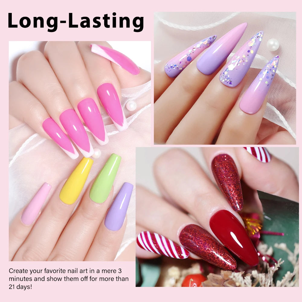 Clou Beaute 20pcs TPO & HEMA FREE Nail Gel Polish Set Red Pink Nude UV LED Soak Off Polish Gel Nail Semi Permanent Nail Varnish