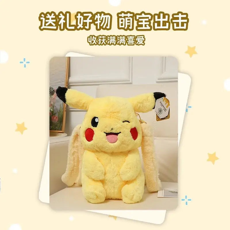 Pokemon Pikachu Plush Handbag Cute Crossbody Backpack Clefairy Storage Gift Bag Stuffed Doll Style Portable Daily Use