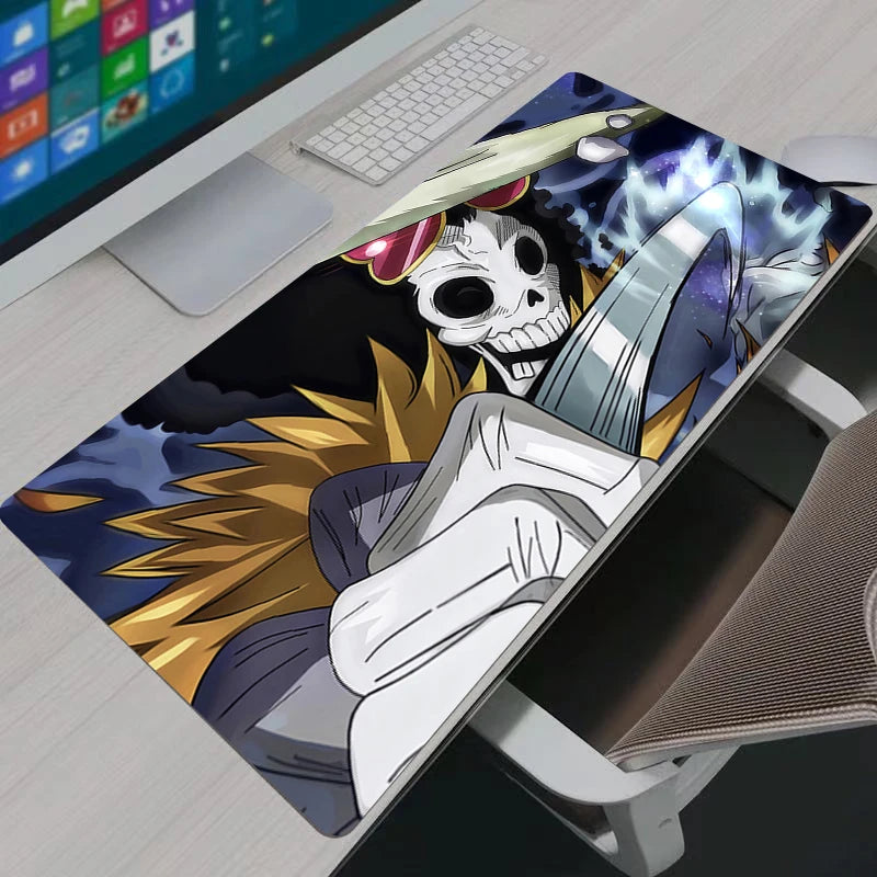 Gaming Mouse Pad Gamer Home Computer HD Mousepad XXL One Piece Luffy Cool Keyboard Pad Carpet Non-Slip Office Mouse Mats