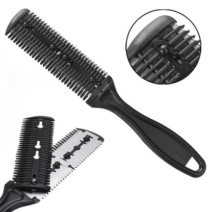 1pc Hair Cutting Comb Hair Brushes with Razor Blades Hair Trimmer Cutting Thinning Tools Barbershop Hair Salon Styling Tool Comb