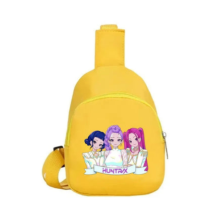 New Children Chest Bag Anime Cartoon Alphabet Fashionable Shoulder Diagonal Straddle Bag Girl Boy Cartoon Casual Chest Bags