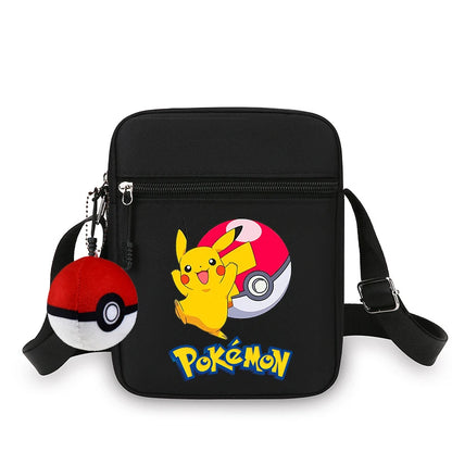 Cute Pokemons Boy Girl Crossbody Bag Anime Pikachus Mewtwo Charmander Chest Packs Travel Outdoor Sport Shoulder Phone Pouch