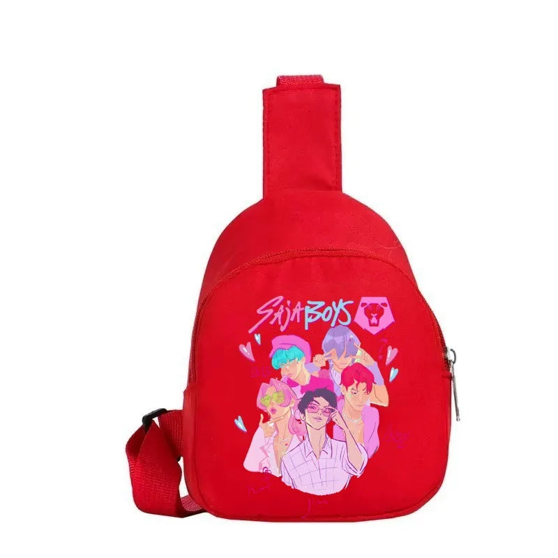 New Children Chest Bag Anime Cartoon Alphabet Fashionable Shoulder Diagonal Straddle Bag Girl Boy Cartoon Casual Chest Bags