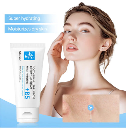 lakerain B5 Soothing Multi-Purpose Hydrating Cream: Healing Ointment for Dry & Irritated Skin