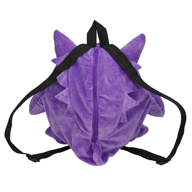 Cute Pokemon Backpack Kawaii Japanese Style Plush Bag Gengar Eevee Snorlax Backpack Schoolbag Cosplay Props Fashion Gifts