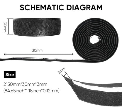 BUCKLOS Bicycle Handlebar Tapes Road Bicycle Handlebar Tape Anti-slip Waterproof Cycling Bar Wrap Road Bike Accessories