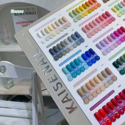 Eleanos 120 Colors Gel Nail Polish Set With Color Card Nail Gel Set Easy Soak Off 15ml TPO Free Gel Polish Nail Salon Profession