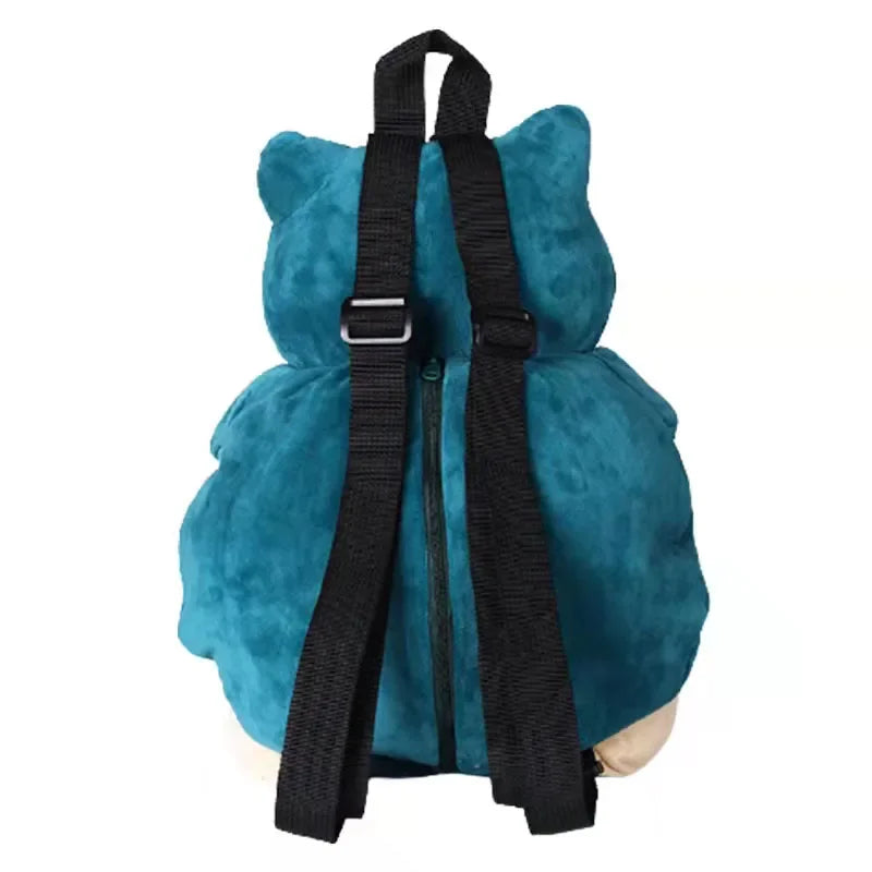 TAKARA TOMY Snorlax Pokemon Backpack Plush Kawaii Anime Pendant Stuffed Bag Soft Cartoon Schoolbag Birthday Gift