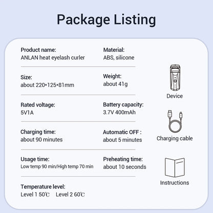 Electric Heated Eyelash Curler.