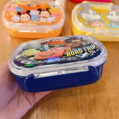 2026 New 300ml Cute Cartoon Toy Story Strawberry Bear Mcqueen Minnie Lunch Box Fresh-Keeping Box Fruit Bento Box Student Gift