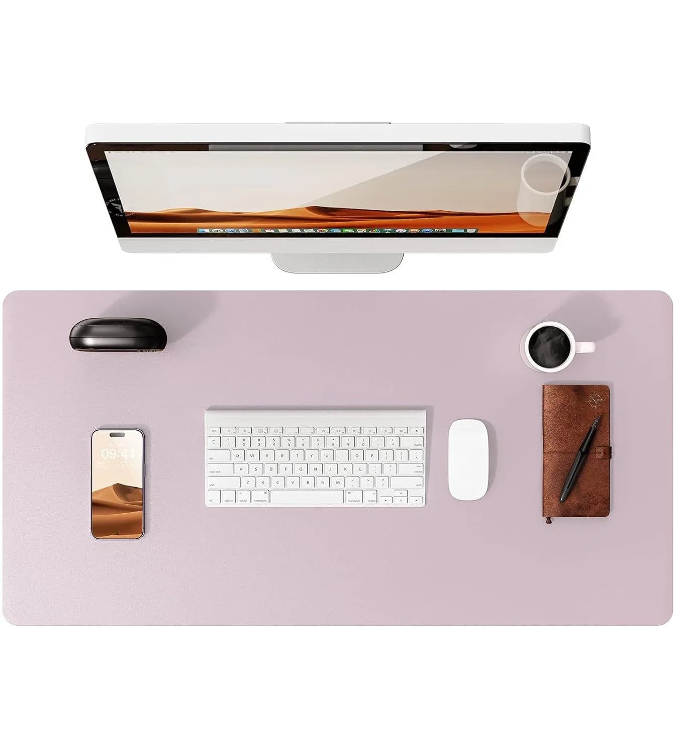 YSAGi Premium PU Leather Desk Mat: Non-Slip Waterproof Office Protector