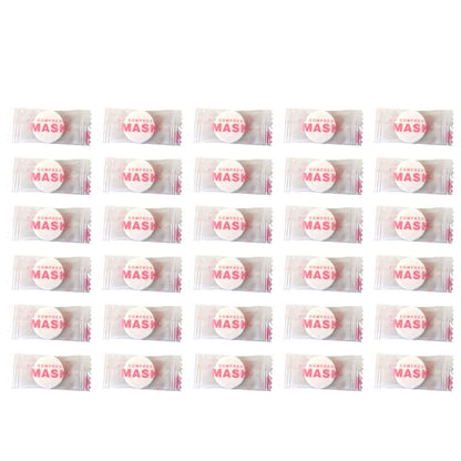 NEW High-end 30/50PCS Disposable Compressed Facial Mask Portable Non-woven Face Mask Facial Towel Coin Cotton Wrapped Tissues