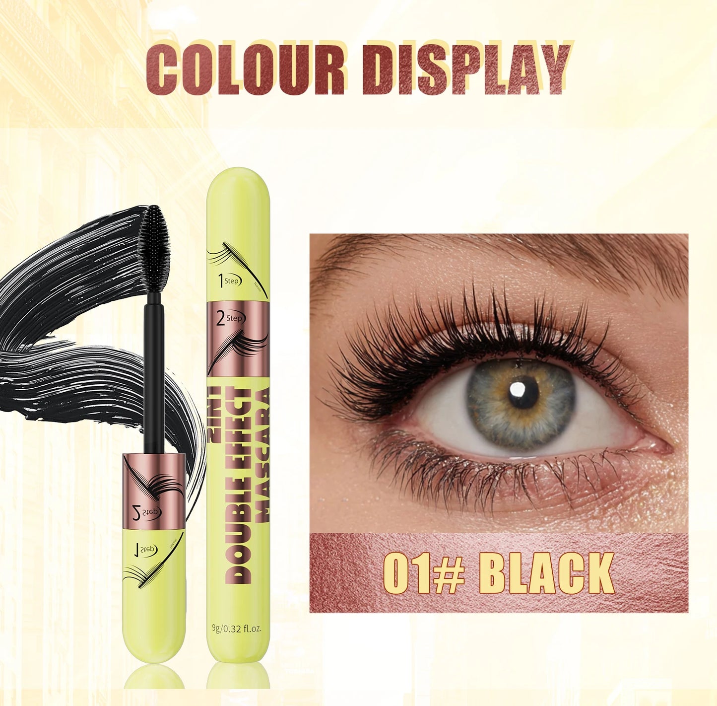 Brown Dual Brush Mascara.