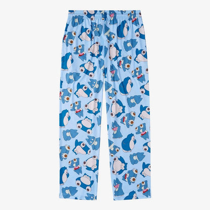 Bandai Pocket Monster Snorlax & Munchlax Allover Print Adult Kids Wide-leg Lounge Sleep Pants Summer Quick-dry Comfy Lightweight