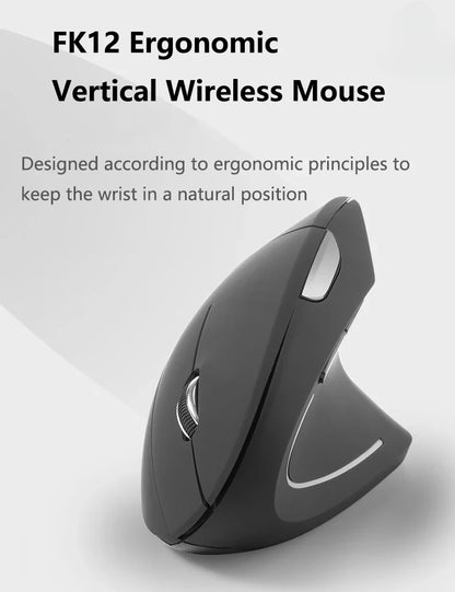 Vertical Ergonomic Gaming Mouse Wireless Rechargeable Gamer Mause Kit Optical 2.4G Mouse Computer PC Laptop Desktop USB Mice