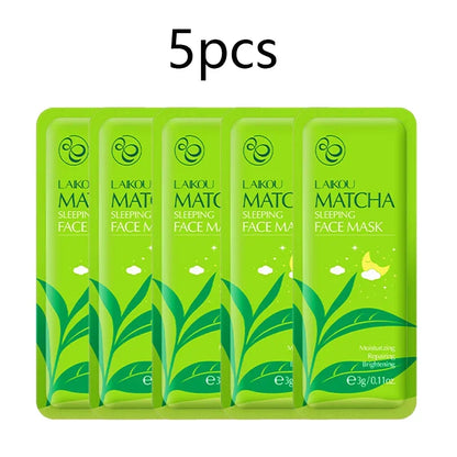LAIKOU Sleeping Face Mask Set: 5pcs Night Repair & Deep Hydration Combo