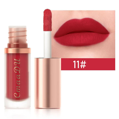 CmaaDu Waterproof Matte Velvet Lip Glaze: Long-Lasting Non-Stick Liquid Lipstick