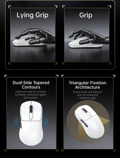 ATTACK SHARK V5 Wireless Gaming Mouse 3-Mode Ultra-Lightweight PAW3950MAX 8KHz Polling Rate For PC Gamer Accessories Gift