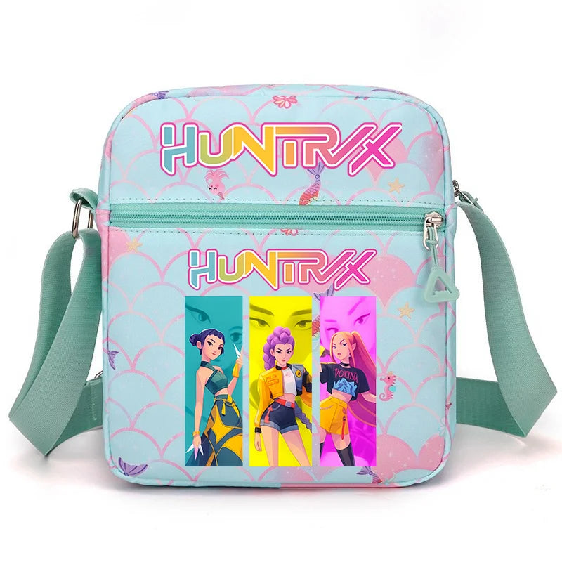 New⭐️ KPOP Shoulder Bag Crossbody Bags Double-deck Storage Bag Large Capacity Square Zip Storage Sports Bag Fans Gift