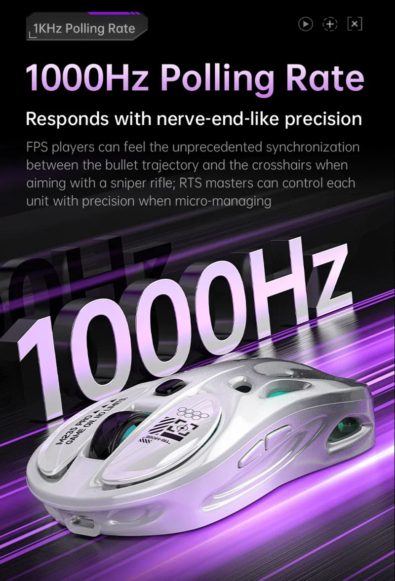 Lenovo Tri-mode Wireless Bluetooth Mouse Lightweight Computer Rgb Illuminated Gaming Mouse Portable Tablet Universal Mouse