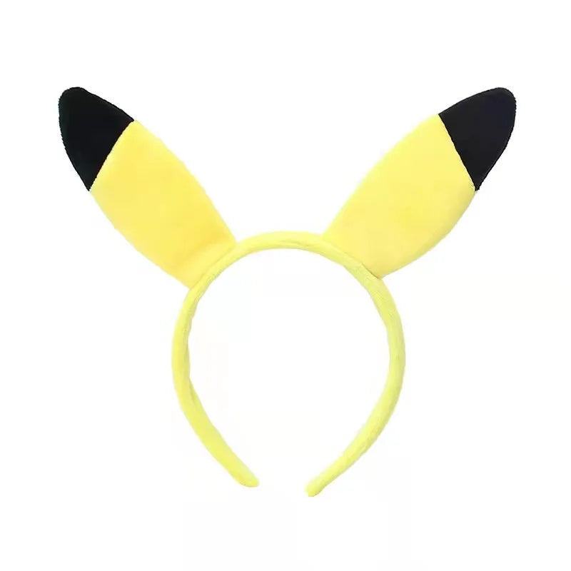 Pokemon Pikachu Cute Ears Hairbands Headwear Cosplay Performance Props Anime Figure Hairpins Birthday Party Supplies Kids Toys