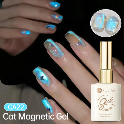 UR SUGAR 15ml Cat Magnetic Gel Nail Polish 30 Colors Semi Permanent Magnetic Gel UV/LED Soak Off Painting Vanrish Design