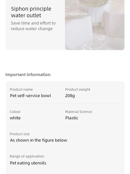 Tilted Pet Food & Water Bowl 🐶🐱🍽️