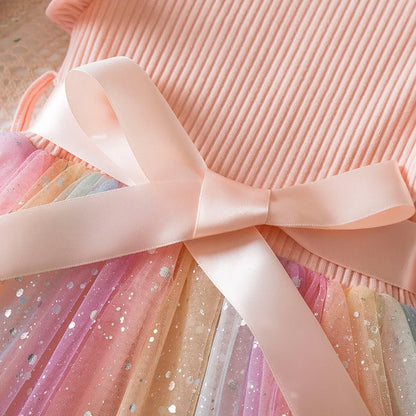 Official My Little Pony "Rainbow Magic" Princess Dress: Lavender Ribbed Bodice & Sequin Tulle Tutu