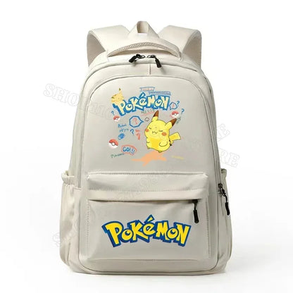 2026 Pokemon Pikachu School Bag Cartoon Anime Boys Girls Knapsack Teenager Backpack Student BookBag Rucksack Birthday Gift