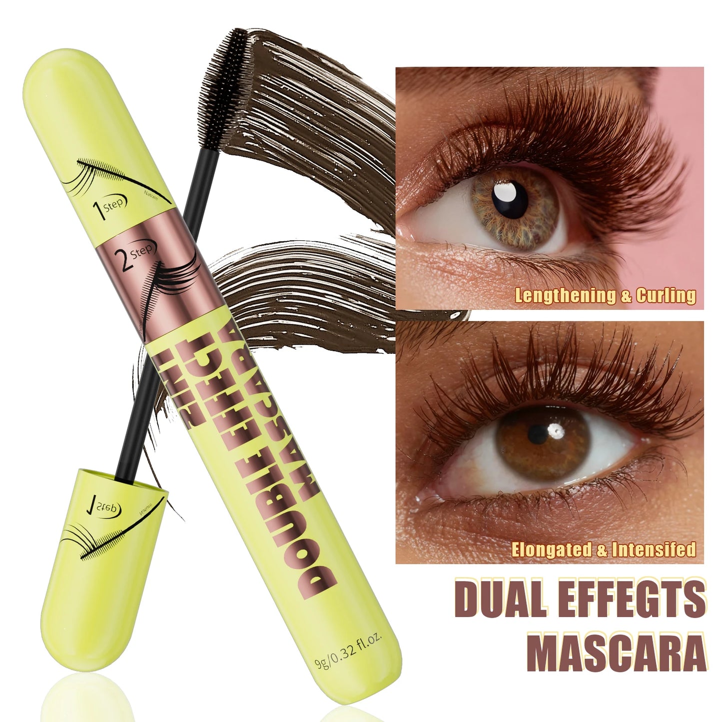 Brown Dual Brush Mascara.
