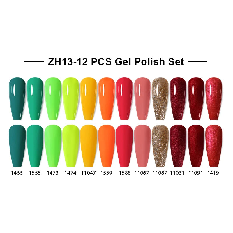NAILCO 15ml Gel Nail Polish Set 30pcs/Lot Gel Polish Nail Soak Off UV LED Semi-Permanent Varnishes Nail Art Salon Free Shipping