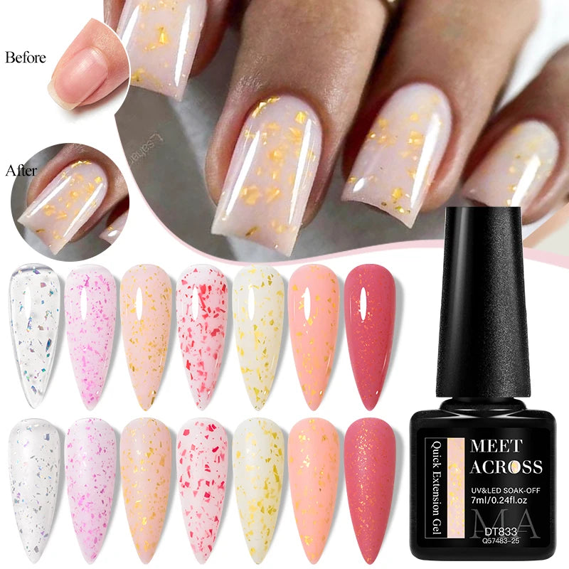 MEET ACROSS 6PCS/SET Cat Magnetic Gel Polish With Magnetic Stick And Box For Nails Semi Permanent Nail Art Gel Varnish Manicure