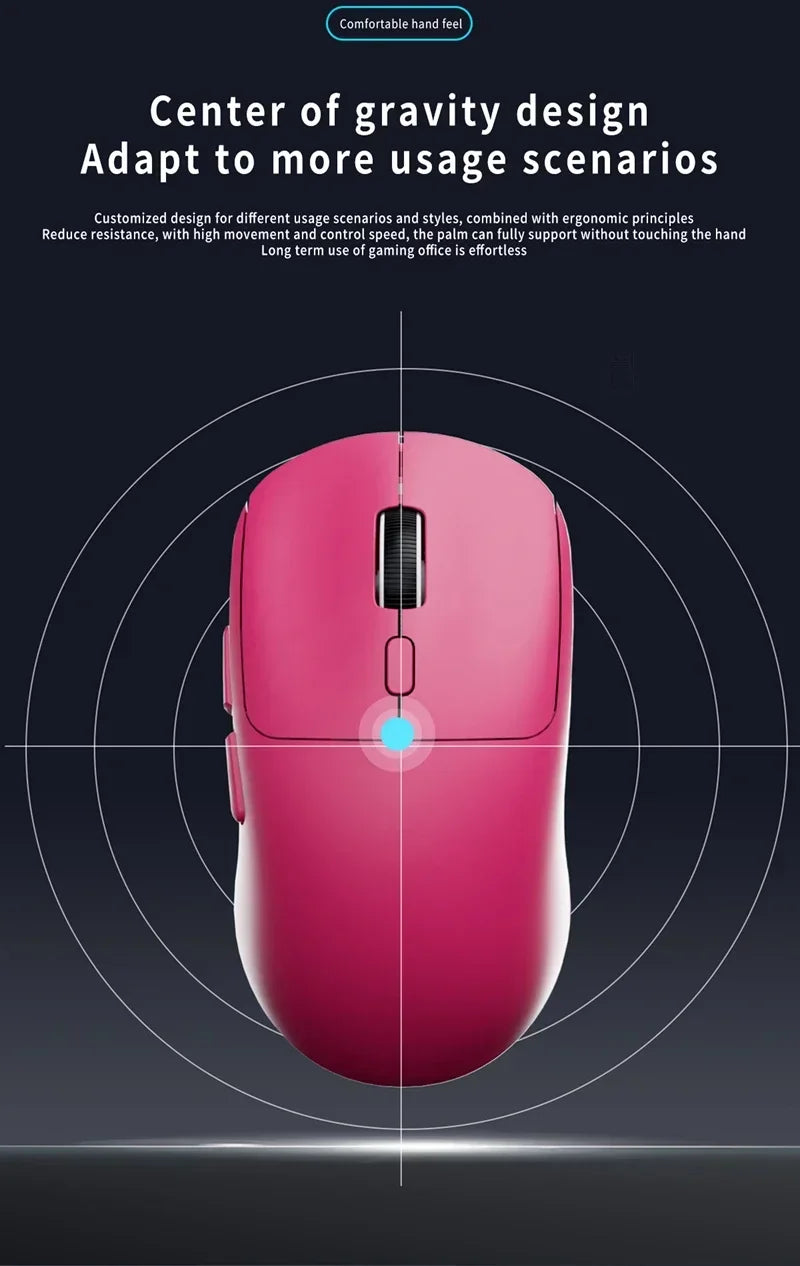 GPW Mouse Bluetooth 2.4G Wireless Three-Mode Rechargeable Ergonomic Office Gaming Portable Mice For iPad PC Laptop Mouse ﻿
