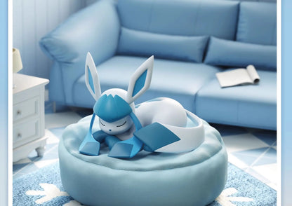New In Stock Pokemon Eevee Sleeping Position Series Blind Box Sylveon Umbreon Flareon Jolteon Anime Desktop Decoration Model Toy
