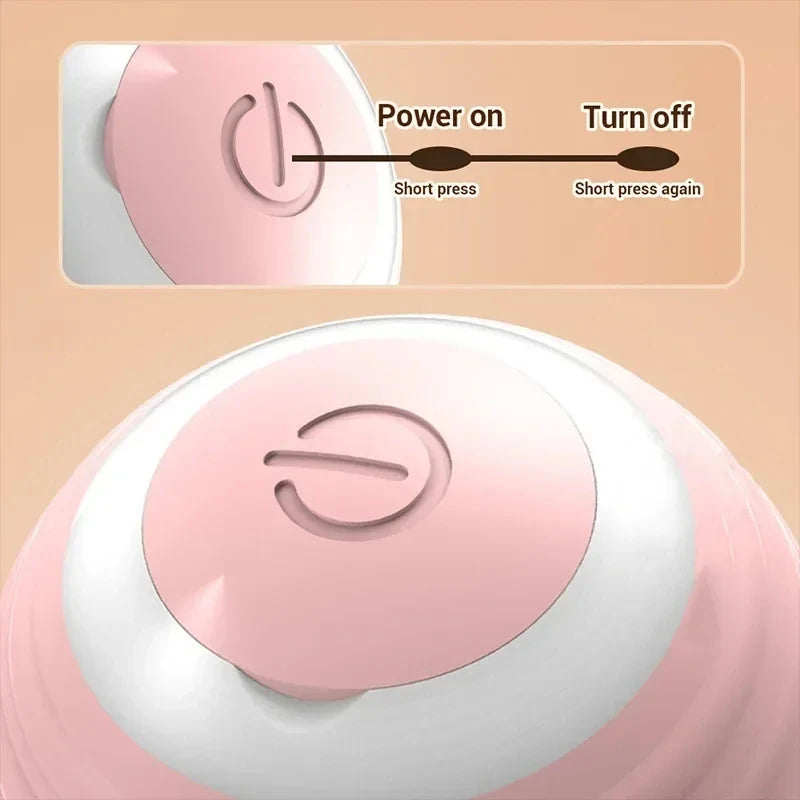 Smart Cat Toys Ball Automatic Interactive Pets Electric Rolling Teaser USB Rechargeable Kitty Moving Bouncing ball Birthday gift