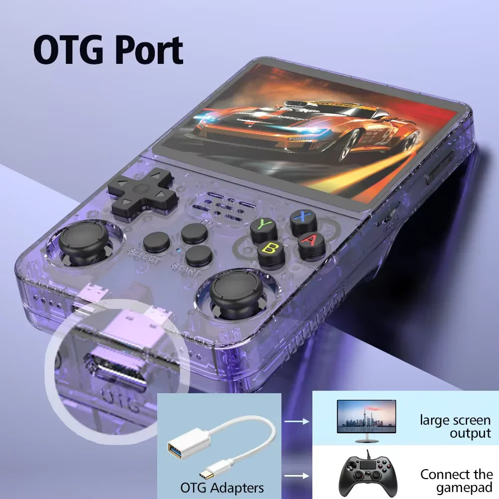 BOYHOM 100% Original ARKOS 2.0 R36S Retro Handheld Game Console 3.5'' IPS,15000+ Games, Retro Portable Pocket Player, 64G/128G