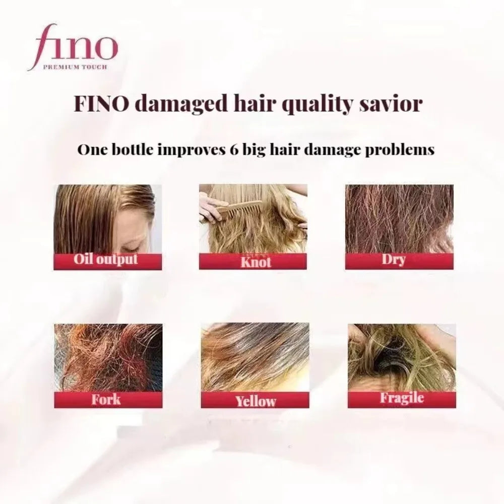 New fino Premium Touch Hair Treatment Essence Mask Repair + Nourish Dry & Damaged Hair 230g