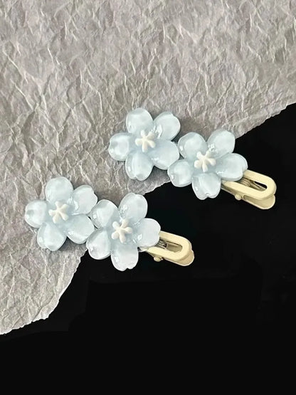 Jelly Cherry Blossom Hair Clips.
