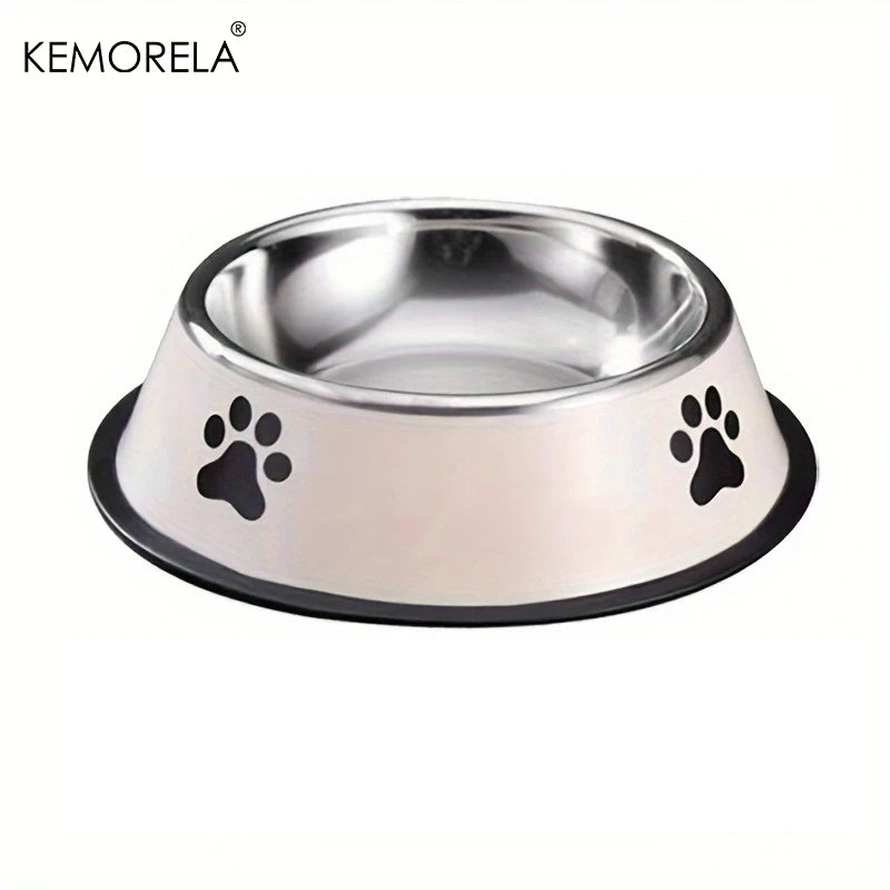 Stainless Steel Pet Dog Bowl Food Storage Container Dog Food Bowl Water Bottle Pet Bowl Feeder Dish For Small Large Dogs Cats