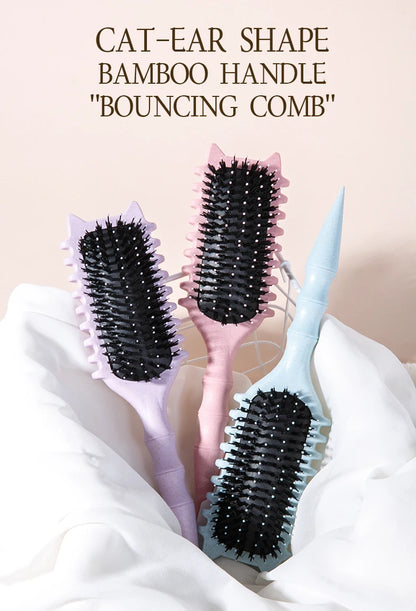 WANMEI Salon Styling Curly Hair Styling Brush Curl Hair Brush for Combing and Shaping  Curls Reduce Pulling Tools