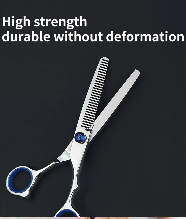 Professional Hairdressing Scissors Stainless Steel Cutting Thinning Barber Shear for Home Salon Use